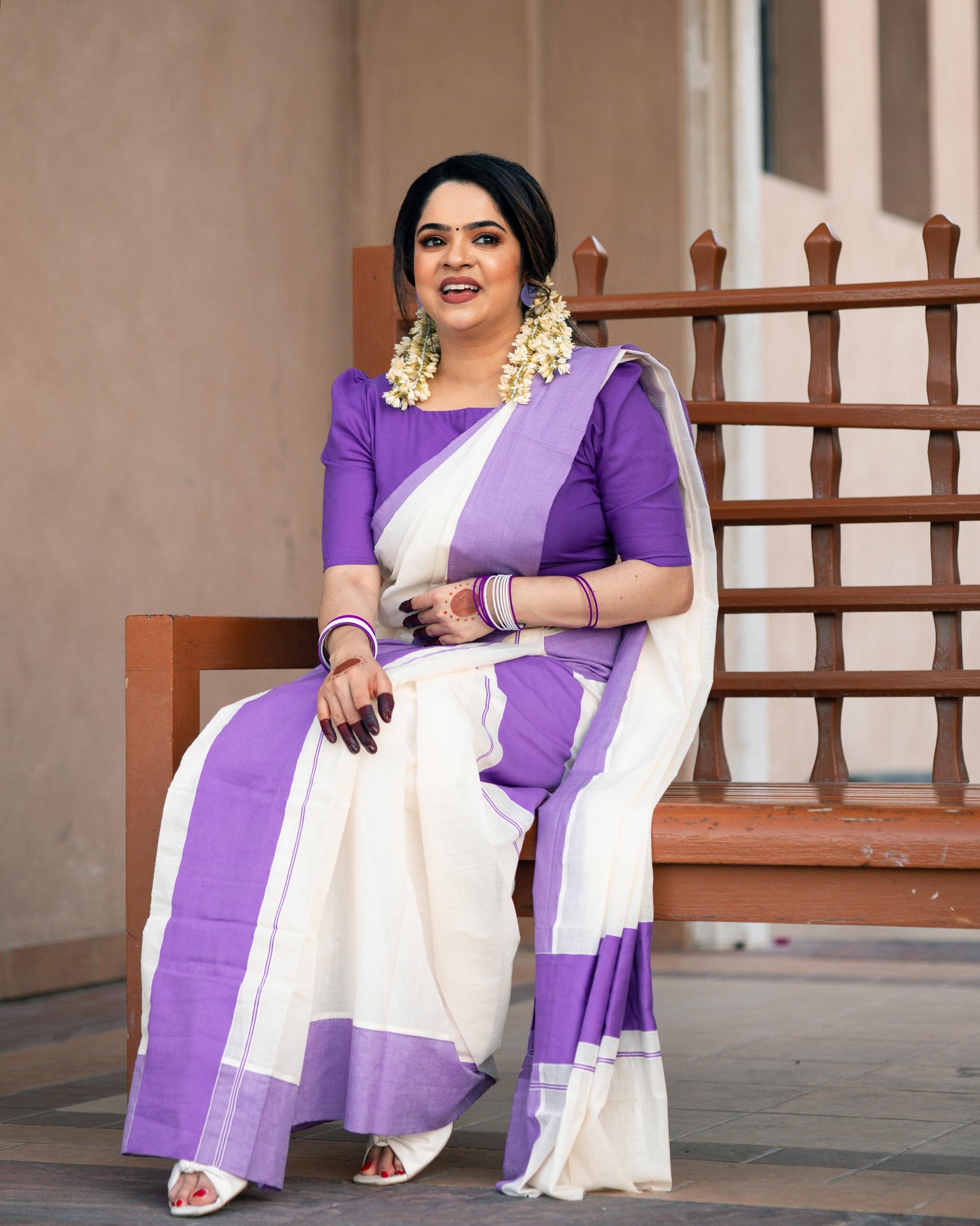 Big Kattikara Set Mundu – Turquoise (Premium Cotton)