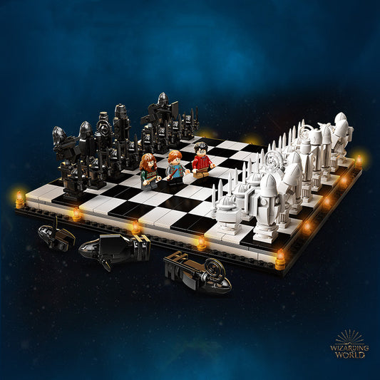 Lego Blocks Harry Potter Chessboard Hogwarts Wizard Chess Magic Chess Assembled Boy Toys