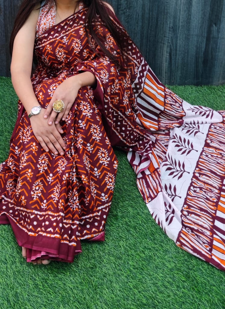 Cotton Sarees and Blouse