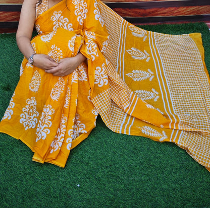 Cotton Sarees and Blouse