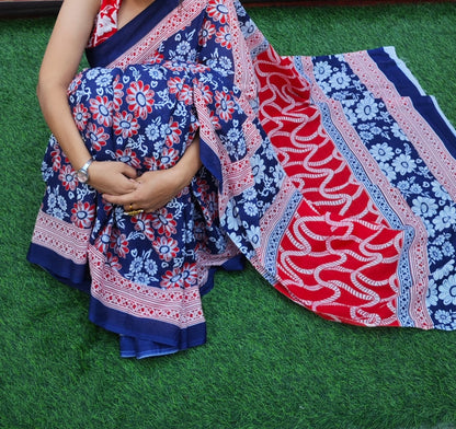 Cotton Sarees and Blouse