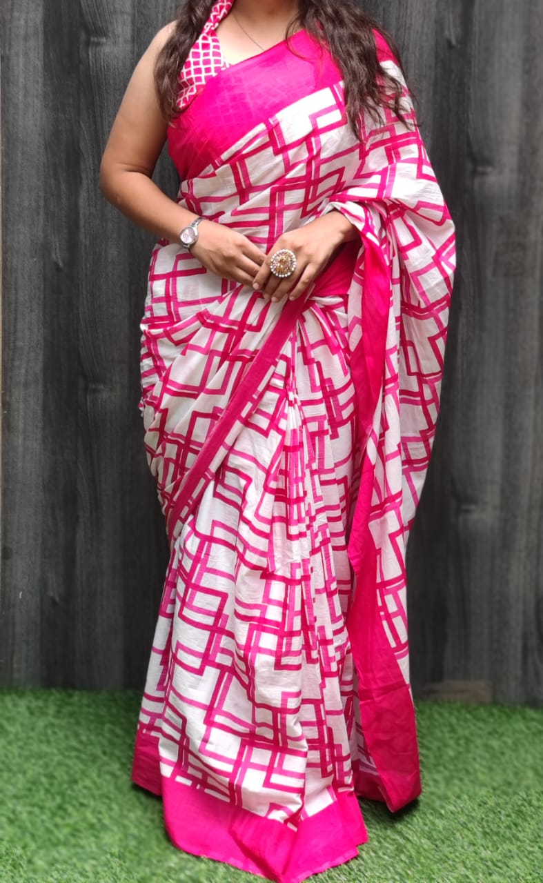 Cotton Sarees and Blouse