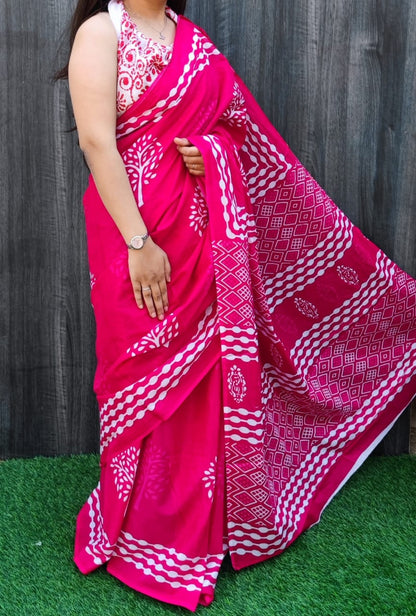 Cotton Sarees and Blouse