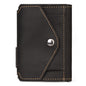 Credit Card Sleeve Retro Crazy Horse Leather RFID Anti-theft Card Holder Multifunctional Automatic Receiving Leather Card Box