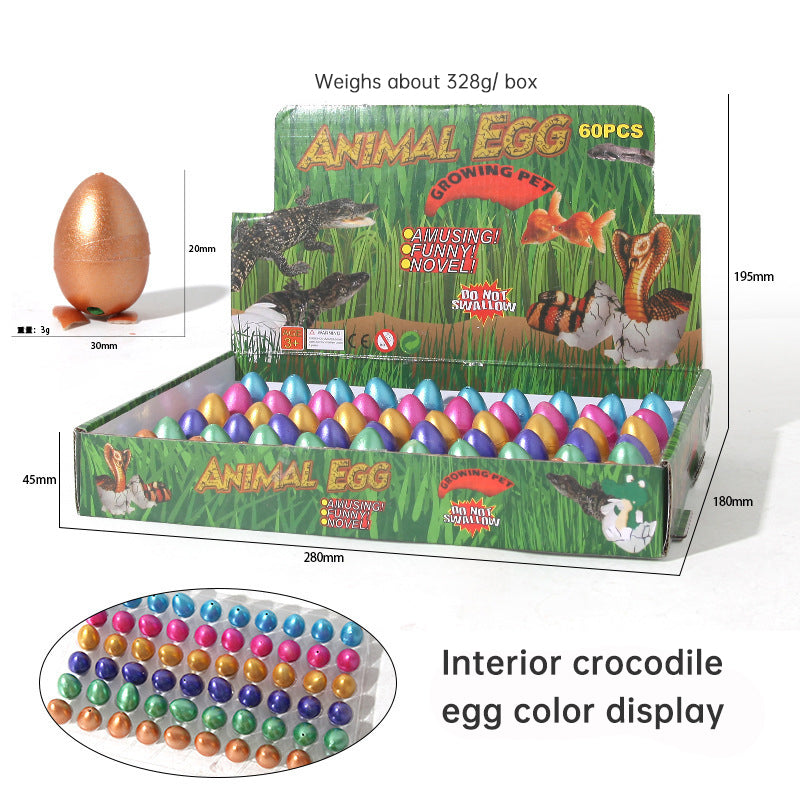 Dinosaur egg children soak in water to expand hatching small toys cracked shell simulation animal