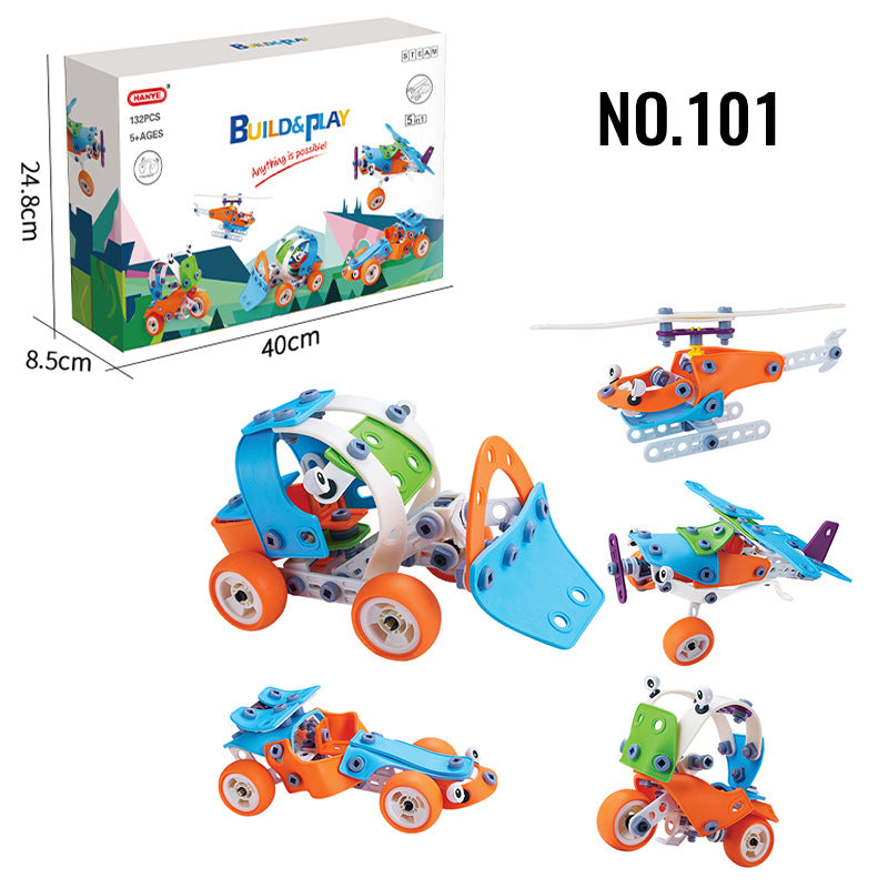 Kids Building Blocks STEM Toys for 4+ Boys Birthday Gifts Educational Autism Sensory Toy Building Set Creative Learning Games