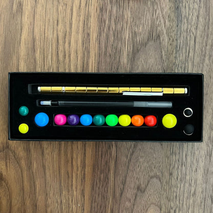 Two-Color Model Magnet Pen Color Ball Magnetic Pen Decompression Pen Magnetic Pole Decompression Pen Game Children's Toys