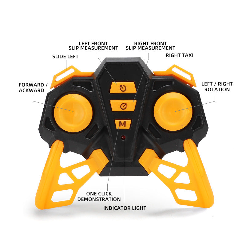 Drift Racing Remote Control Double-Sided Stunt Rampage Light Charging High-Speed Off-Road Vehicles Children's Toys