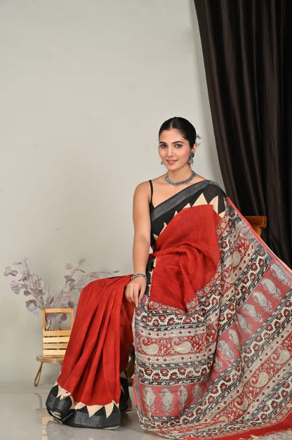Kalamkari Saree