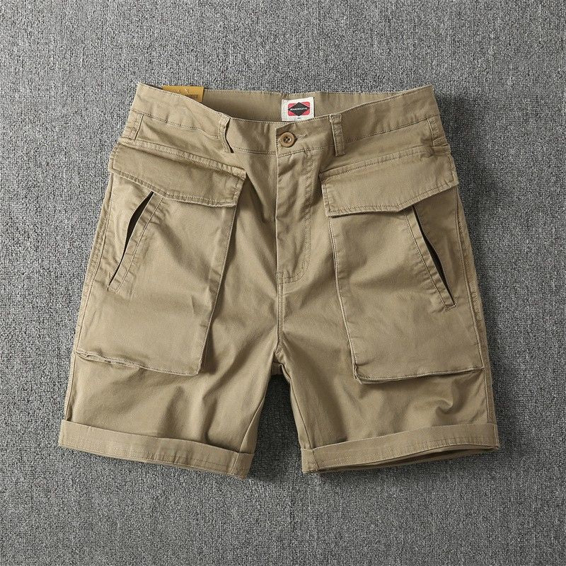 Men's Summer American-style Multi-pocket Stretch Cargo Shorts
