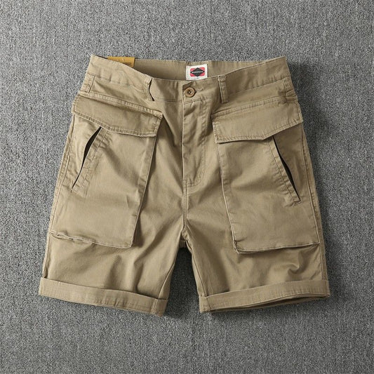 Men's Summer American-style Multi-pocket Stretch Cargo Shorts