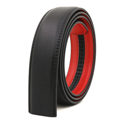 Men's Automatic Belt Body 3 5cm Genuine Leather Belt Without Buckle
