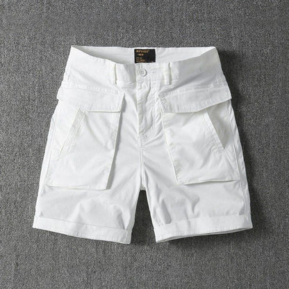 Men's Summer American-style Multi-pocket Stretch Cargo Shorts