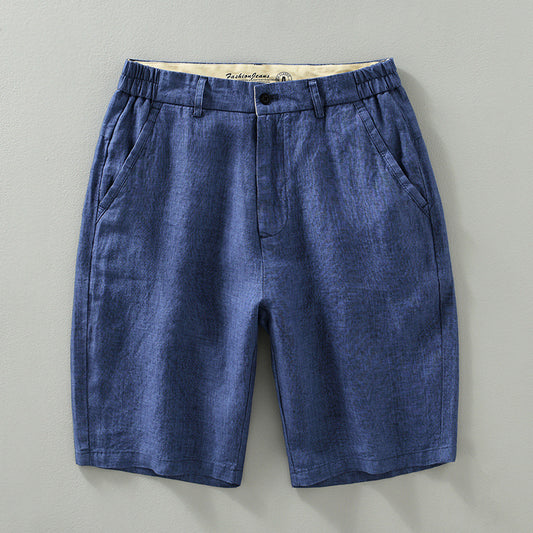Linen Shorts Men's Loose Plus Size