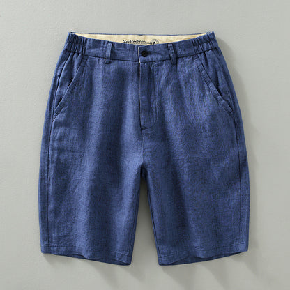 Linen Shorts Men's Loose Plus Size