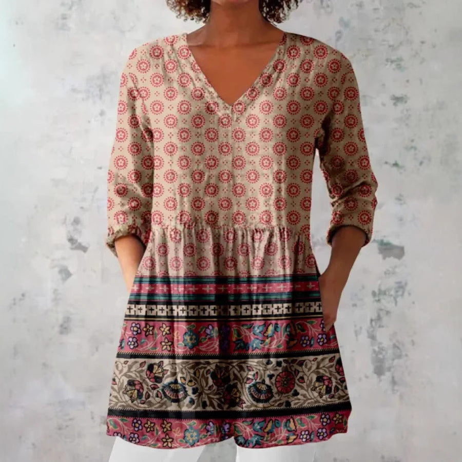 Summer Fashion Casual V-neck Women's Top