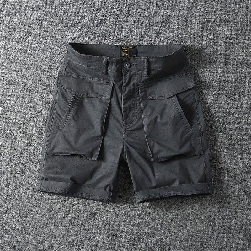 Men's Summer American-style Multi-pocket Stretch Cargo Shorts