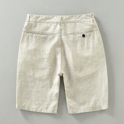 Linen Shorts Men's Loose Plus Size