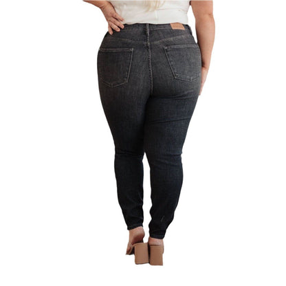 Light Blue High Elasticity Skinny Jeans for Women