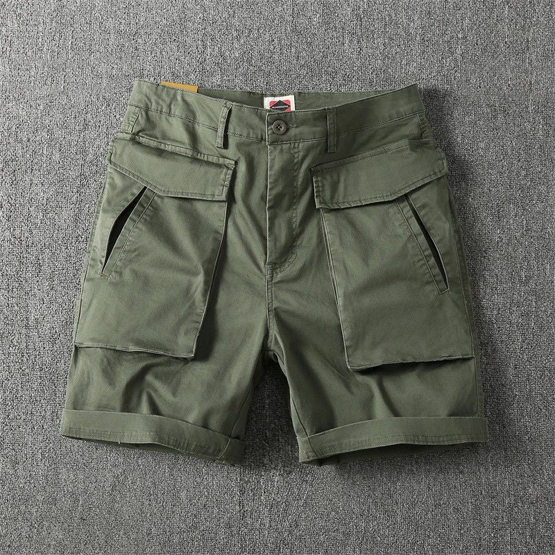 Men's Summer American-style Multi-pocket Stretch Cargo Shorts
