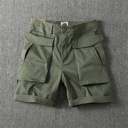 Men's Summer American-style Multi-pocket Stretch Cargo Shorts