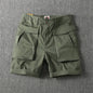 Men's Summer American-style Multi-pocket Stretch Cargo Shorts