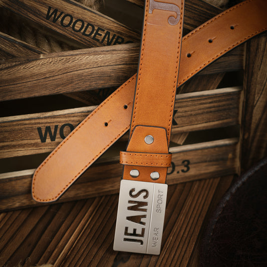 Punk Leather PU Leather Denim Trend Belt