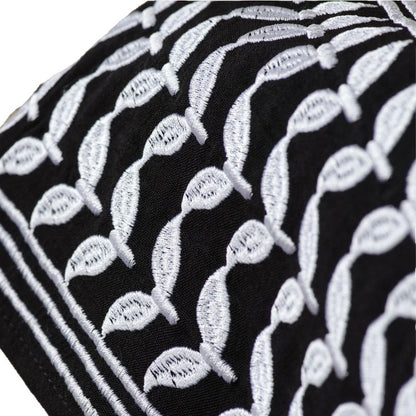 Keffiyeh Style Abaya with Crossbody Bag