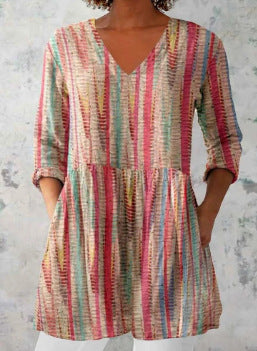 Summer Fashion Casual V-neck Women's Top