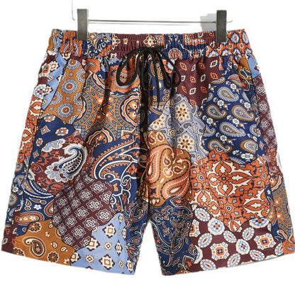 Men's Pocket Decorative Four-sided Stretch 3d Printed Thin Youth Casual Shorts