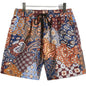 Men's Pocket Decorative Four-sided Stretch 3d Printed Thin Youth Casual Shorts