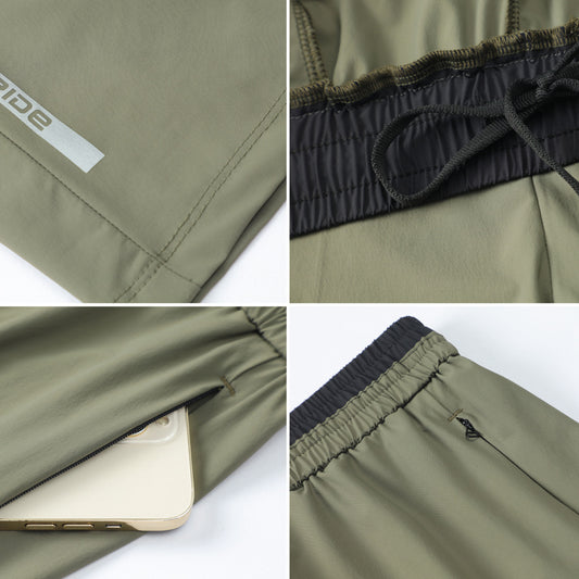 Men's Breathable Quick-drying Loose Running Workout Cropped Pants