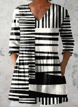 Summer Fashion Casual V-neck Women's Top