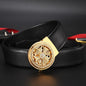 Good Luck Coming Men's Leather Belt Comfortable Click Belt Young Business