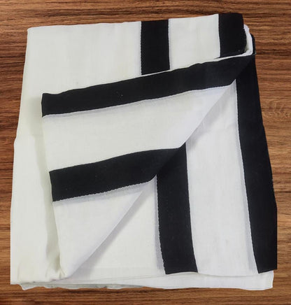 Exclusive Collection – Pure Mulmul Cotton Saree with Original Velvet Skirt Border