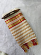 3 inch C/J cotton body jerry lines saree