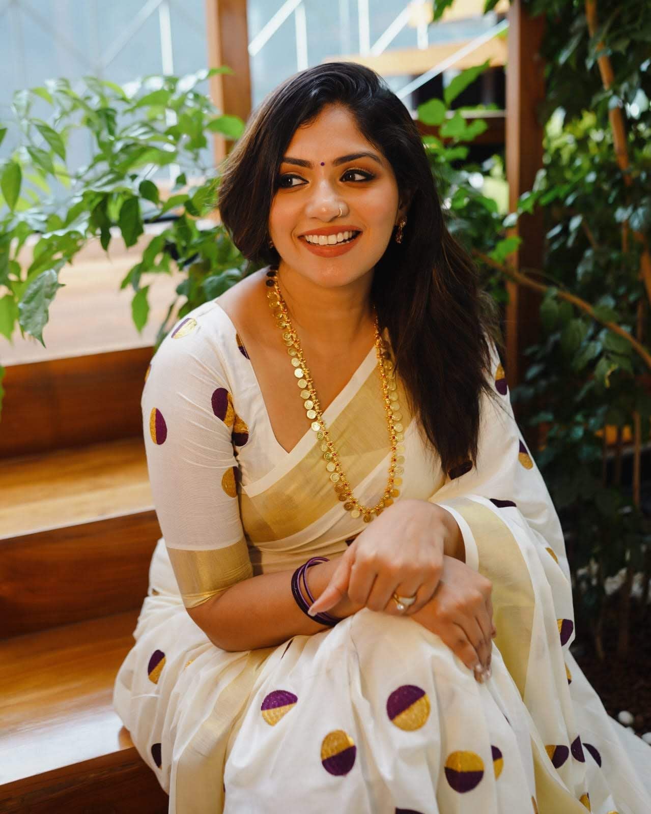 Cotton Polka dots saree