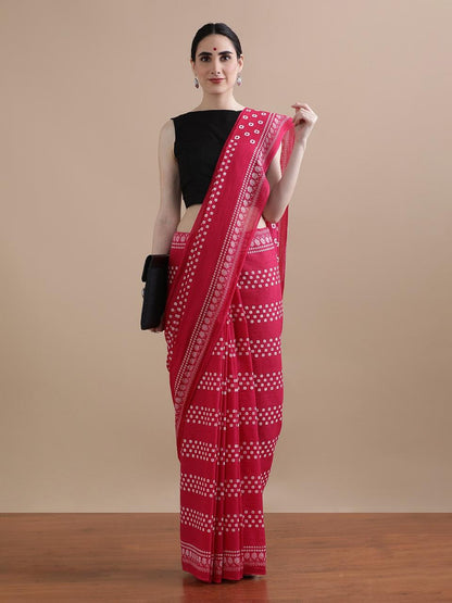 Cotton Saree With Blouse