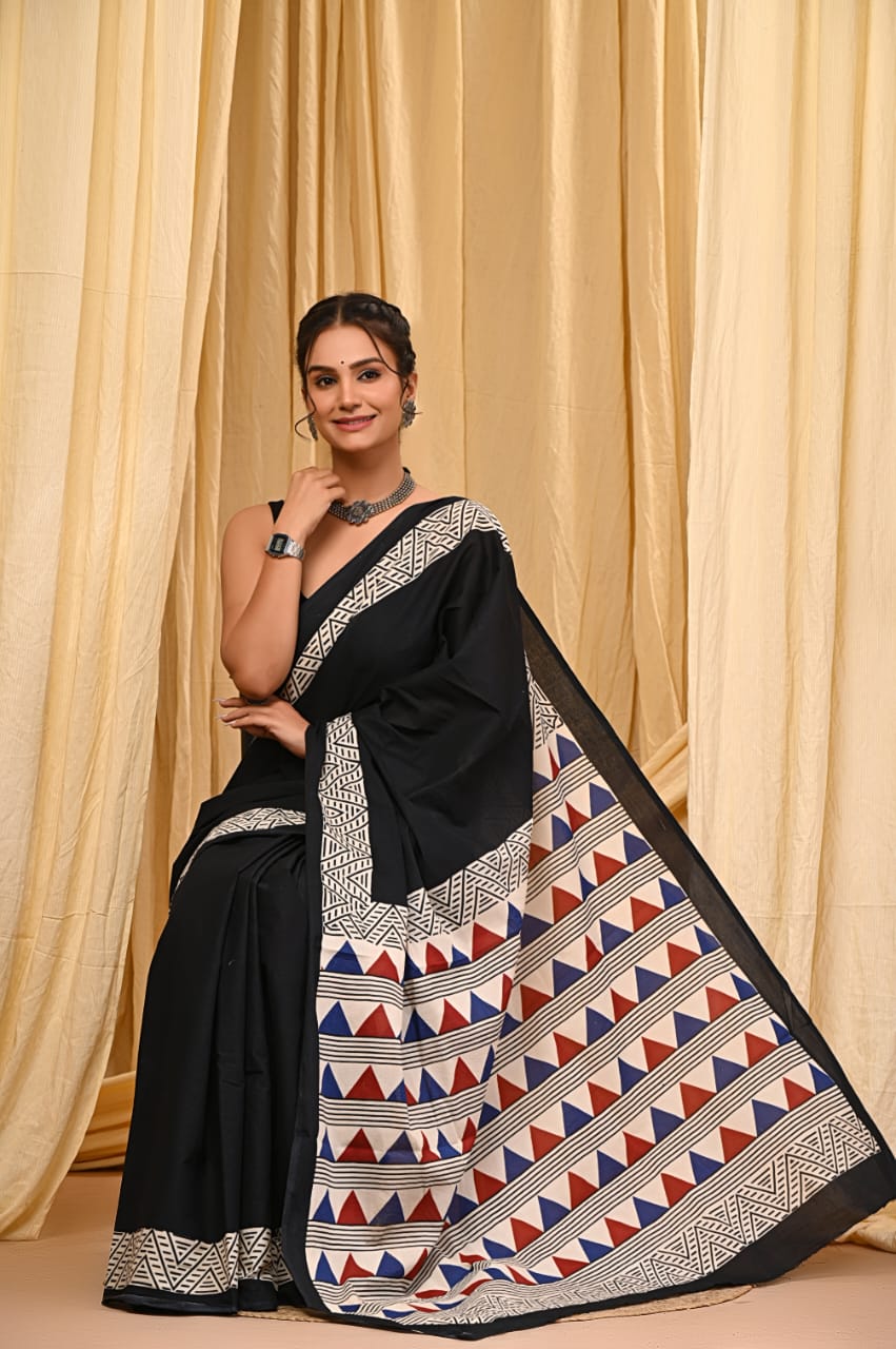 Cotton Mul Sarees – Indigo Special