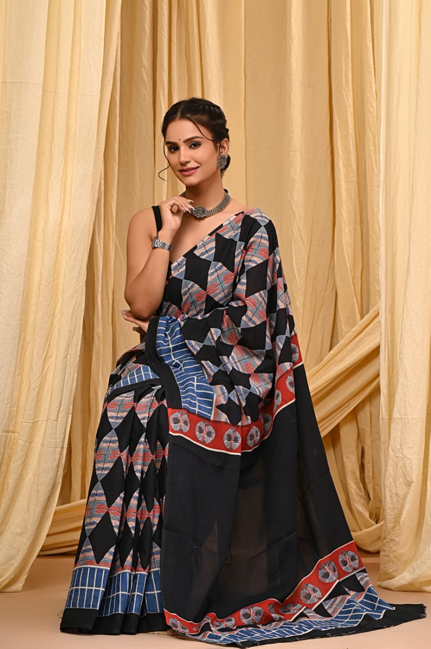 Cotton Mul Sarees – Indigo Special