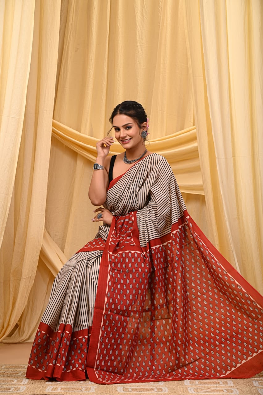 Cotton Mul Sarees – Indigo Special