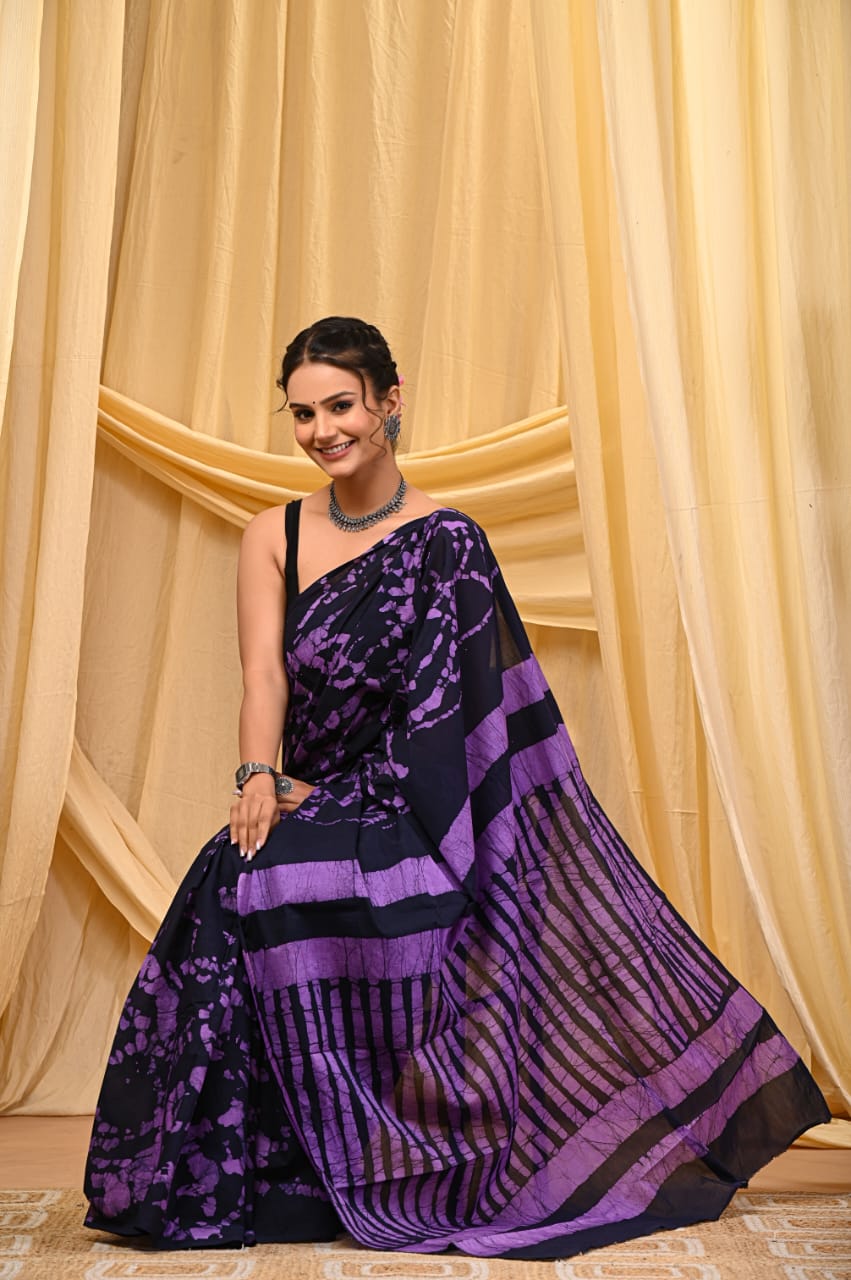 Cotton Mul Sarees – Indigo Special