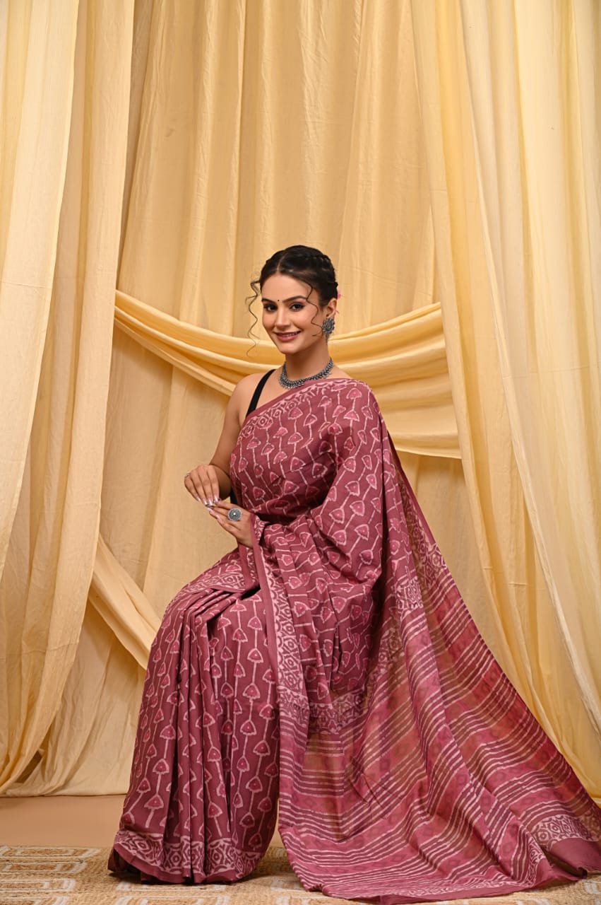 Cotton Mul Sarees – Indigo Special