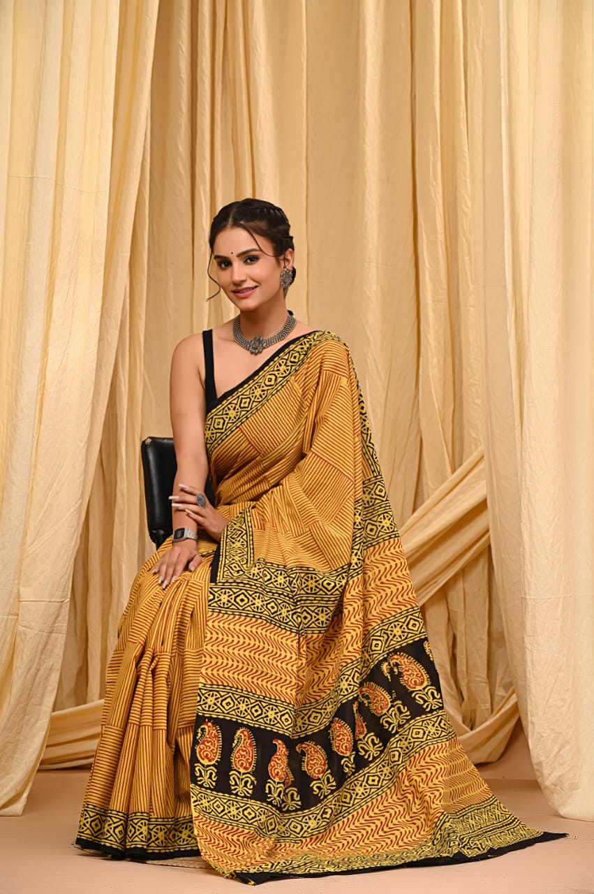 Cotton Mul Sarees – Indigo Special