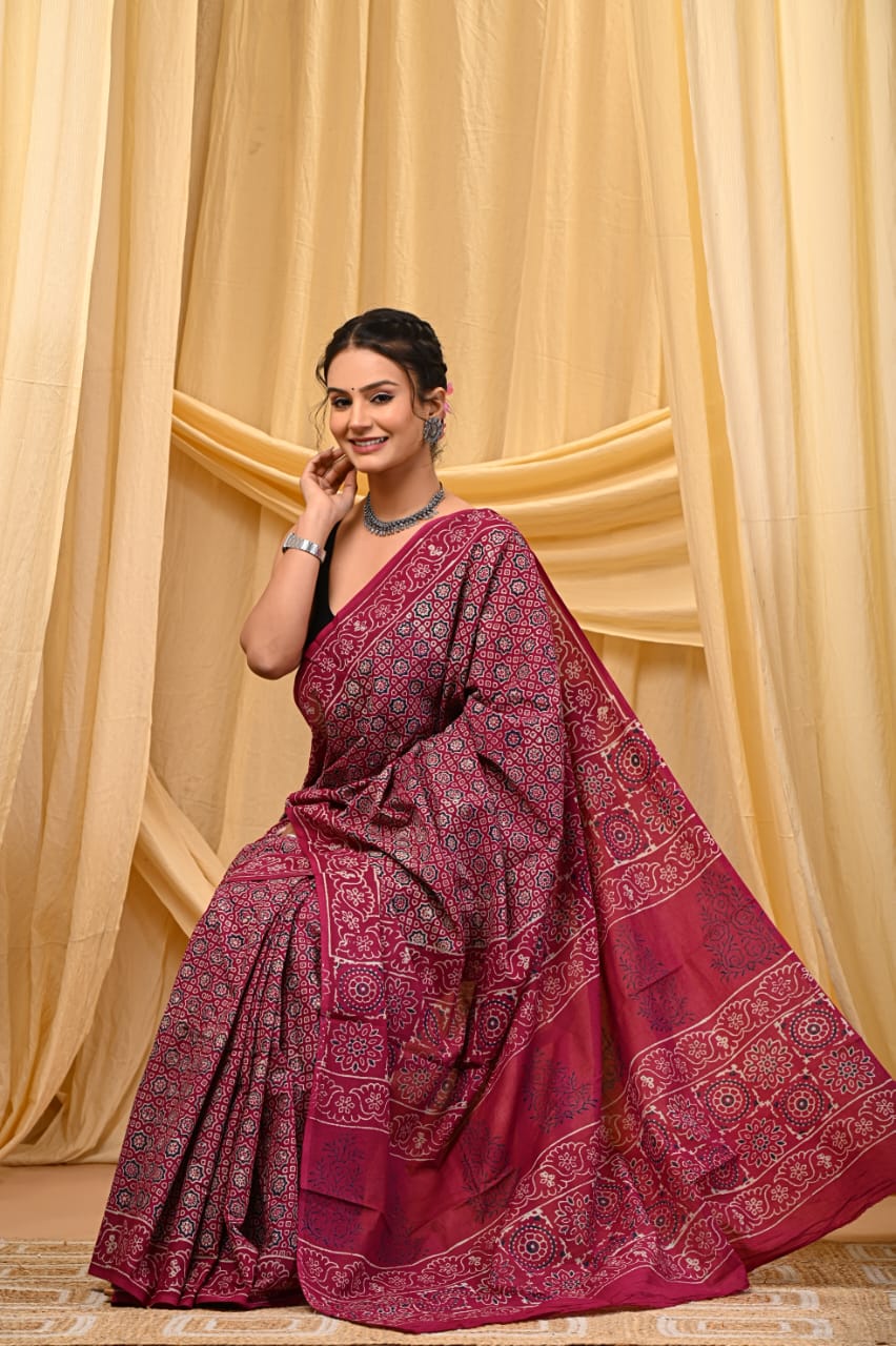 Cotton Mul Sarees – Indigo Special