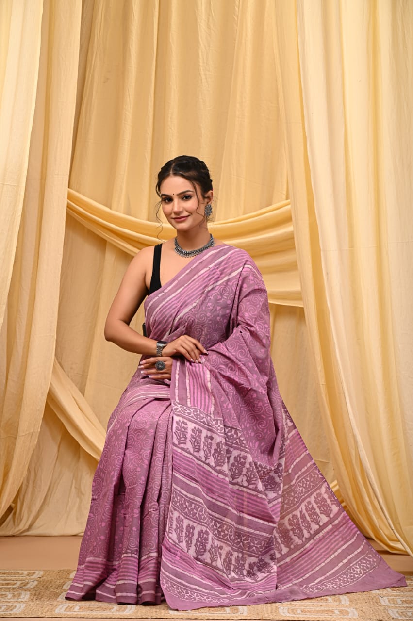 Cotton Mul Sarees – Indigo Special