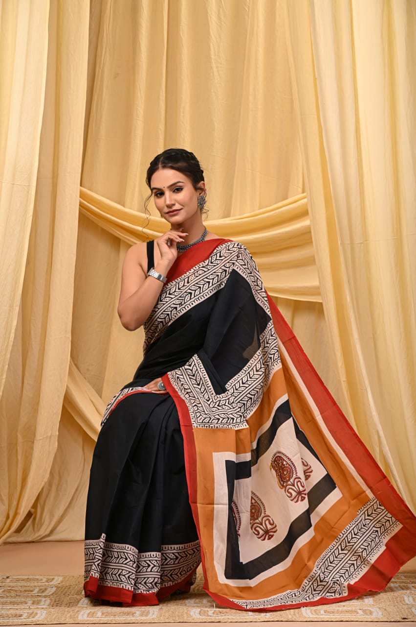 Cotton Mul Sarees – Indigo Special