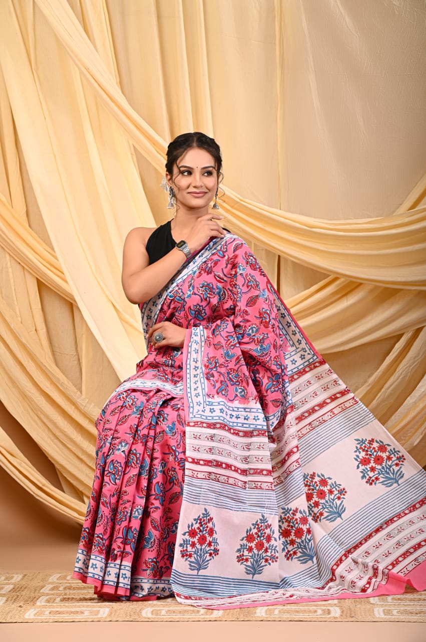 Cotton Mul Sarees – Indigo Special