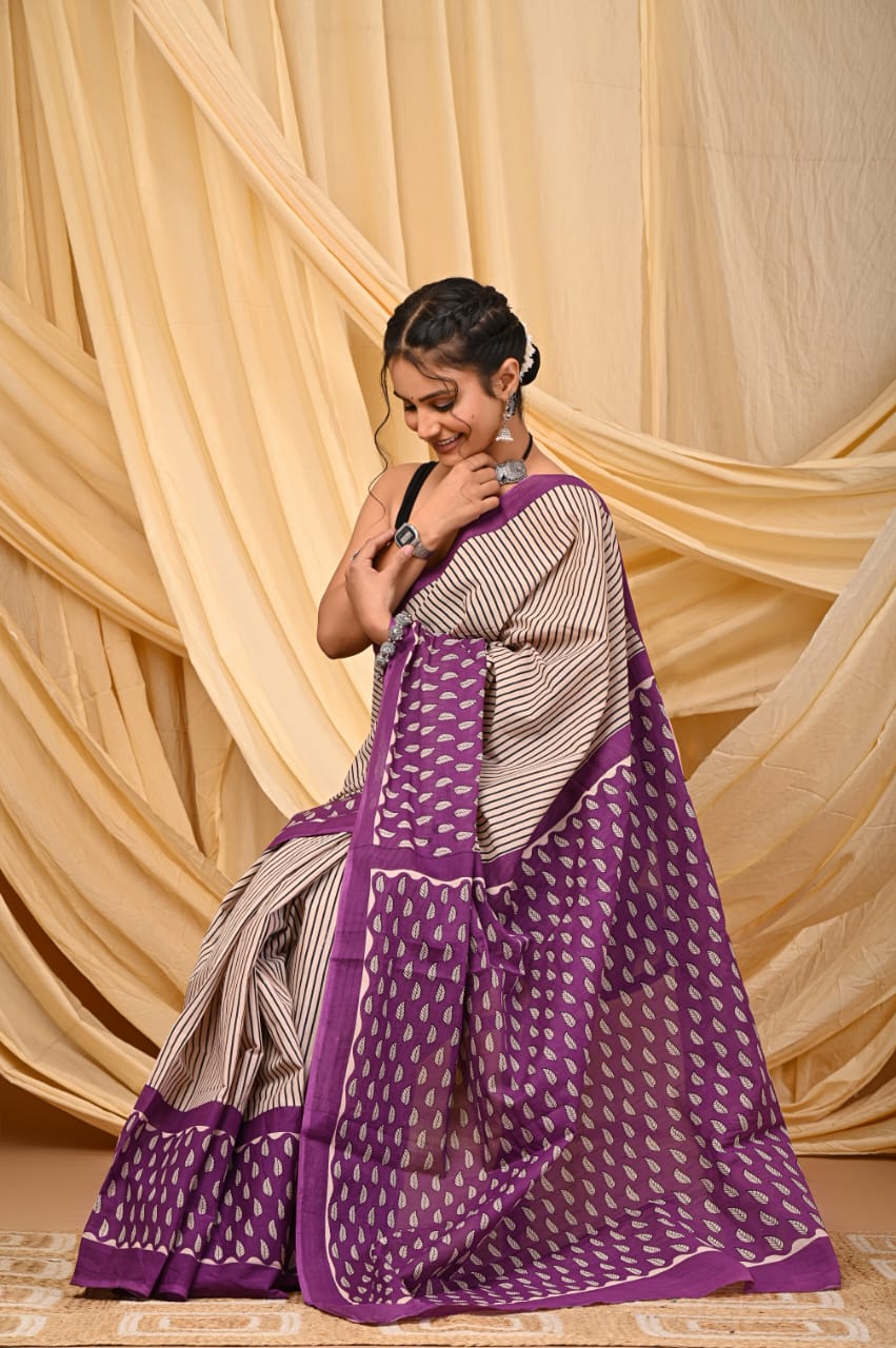 Cotton Mul Sarees – Indigo Special