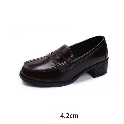 Leather Shoes Low-heel College Style Japanese Uniform Shoes Loafers
